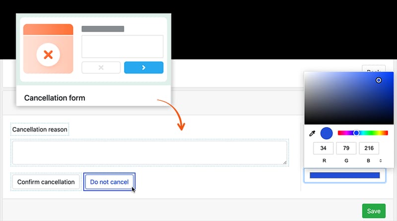 Cancel booking by admin, staff, customer in Bookly