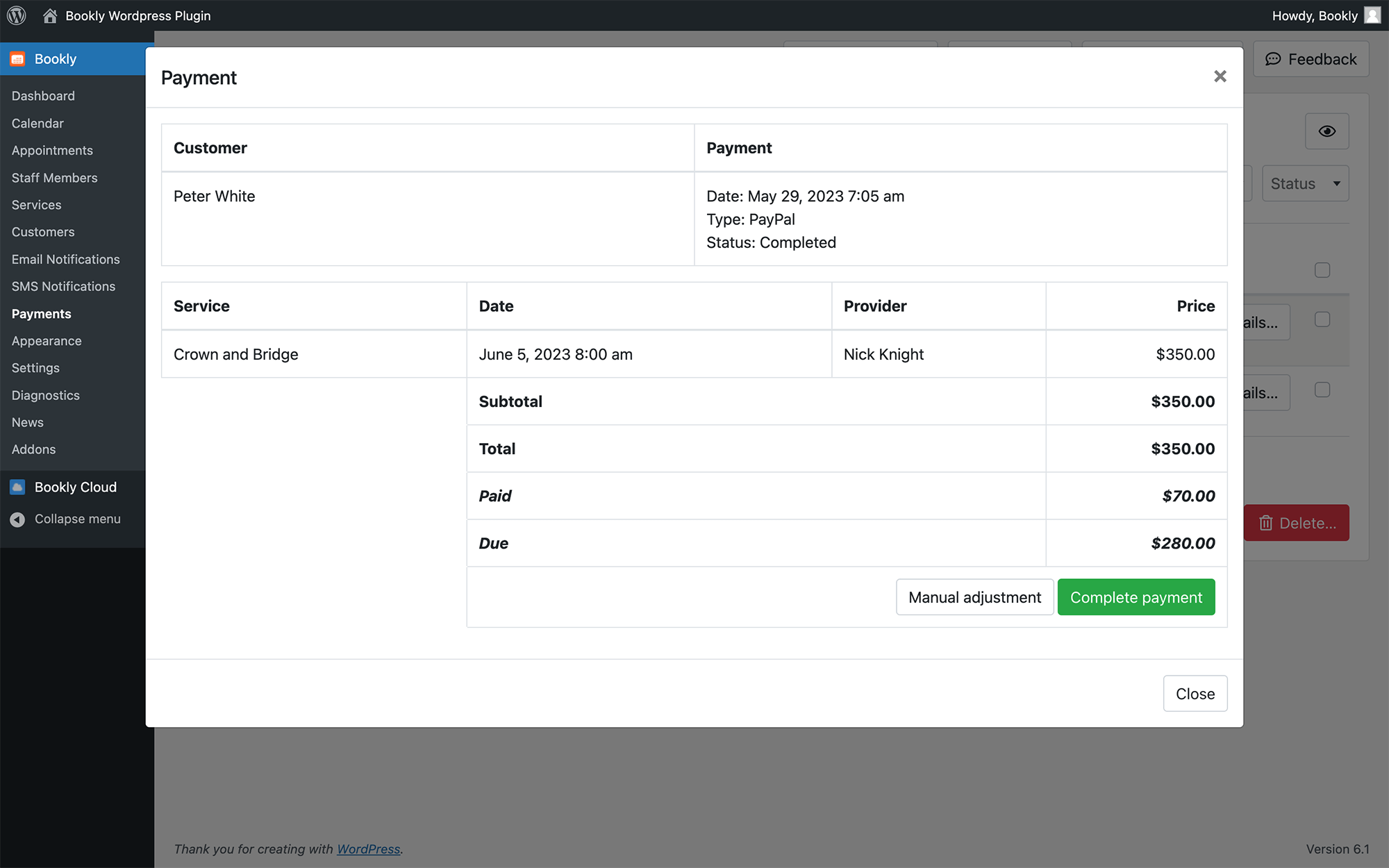 Accept deposit payments in Bookly Accept deposit payments in Bookly