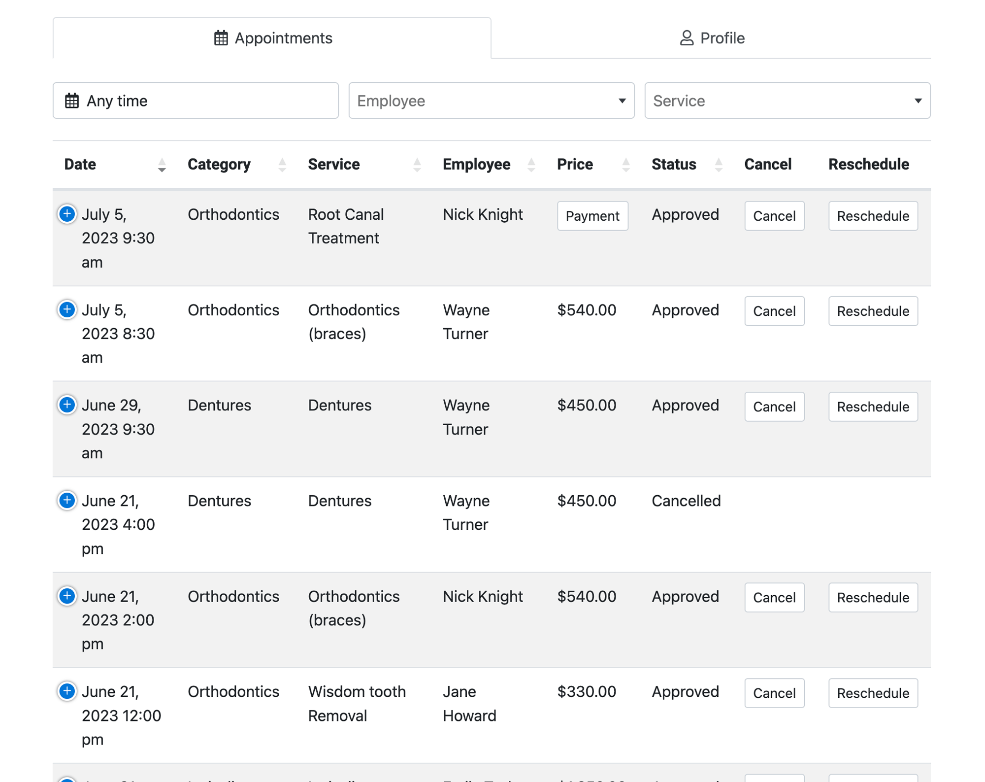 Personal Customer Cabinet for clients in Bookly Personal Customer Cabinet for clients in Bookly
