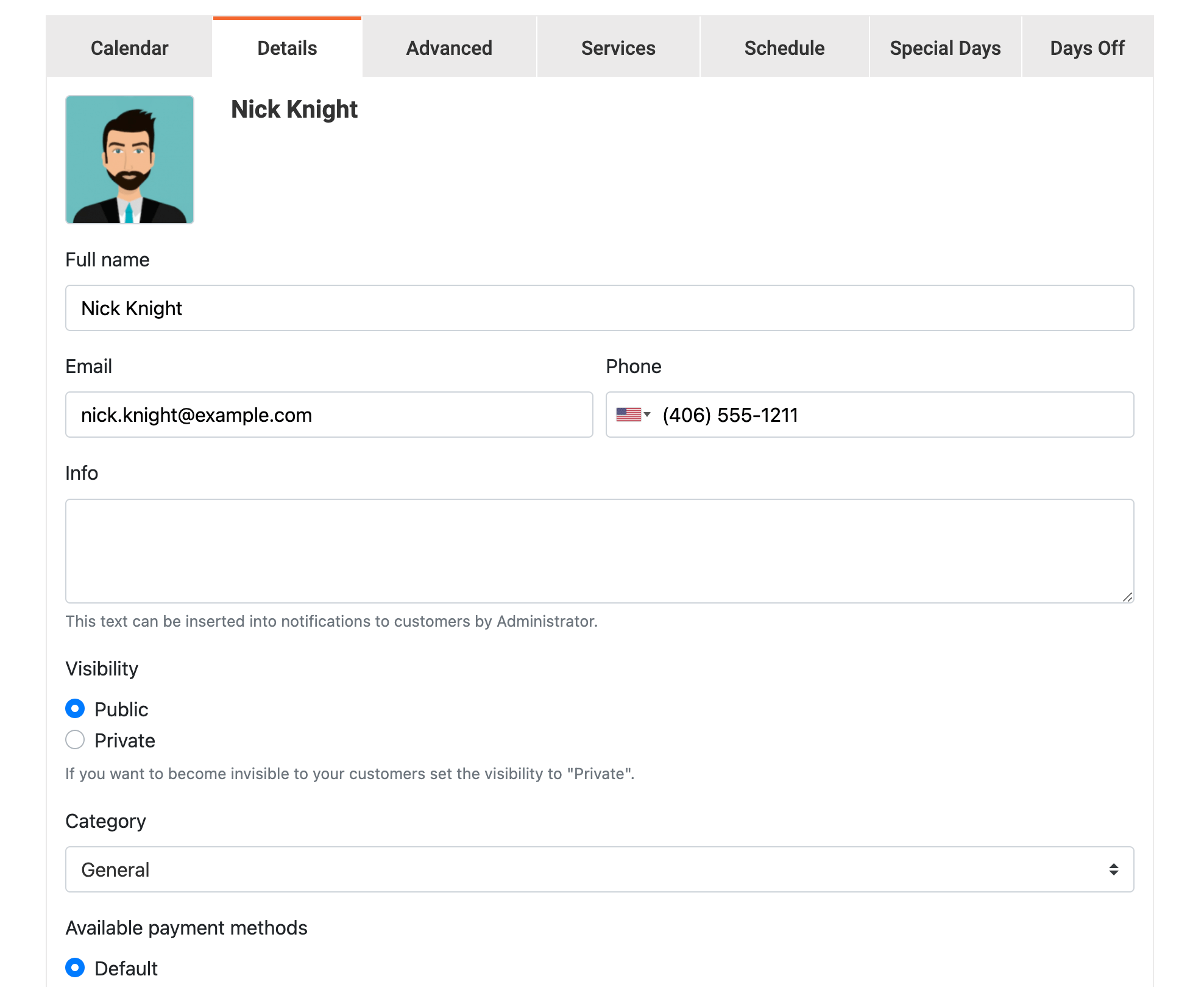 Personal Staff Cabinet for employees in Bookly Personal Staff Cabinet for employees in Bookly